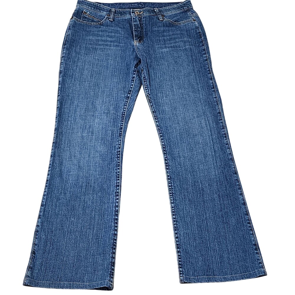 Wrangler Jeans Juniors 11/12 X 31 Blue Q-Baby Bootcut Stretch No Gap Waistband
